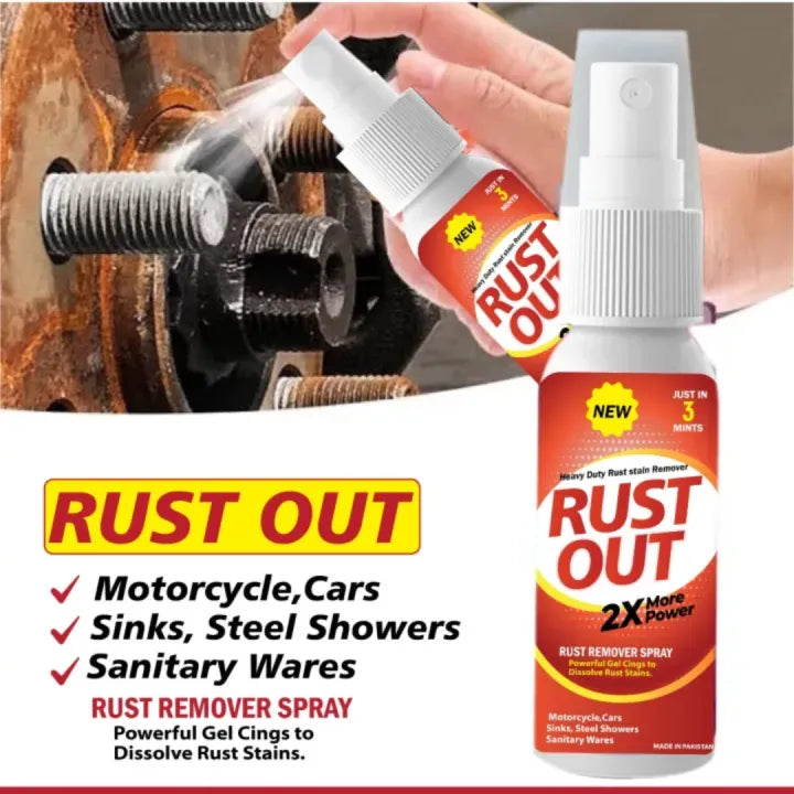 Rust out Rust Remover Spray Anti Rust Spray For All Metals Tools, Hardware Items